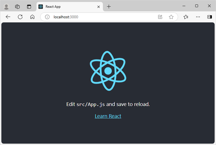 在服务器上打开创建的react 项目