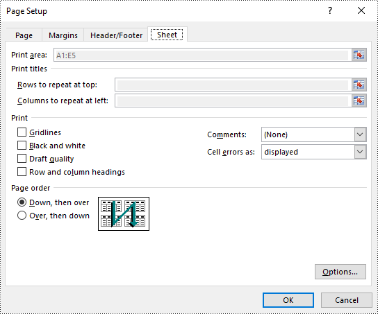java 调整 excel 打印区域
