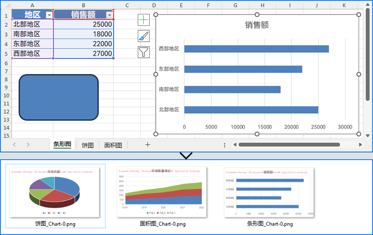 react中用javascript提取excel文件中的图表